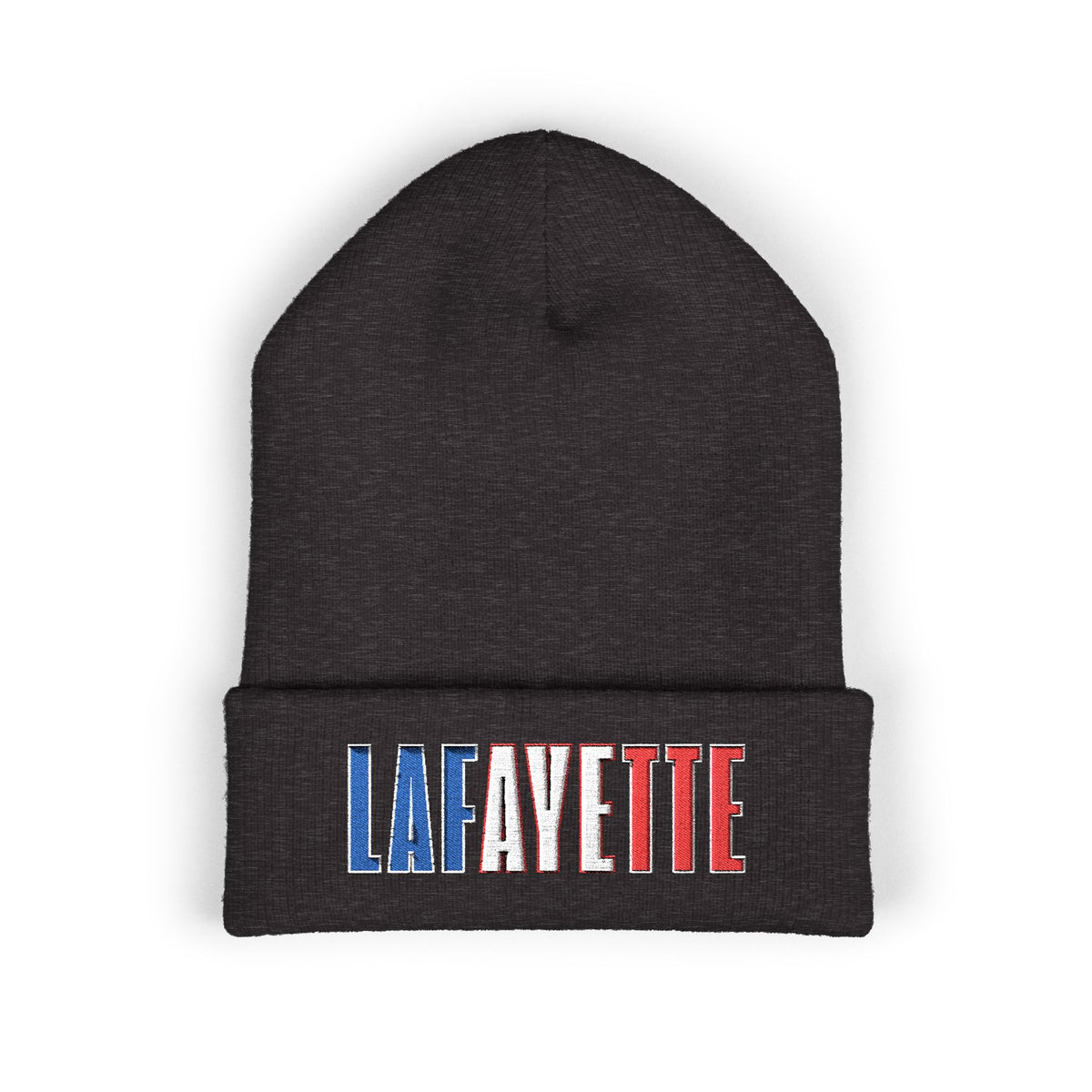 Lafayette French Flag Classic Cuffed Beanie (Embroidery)