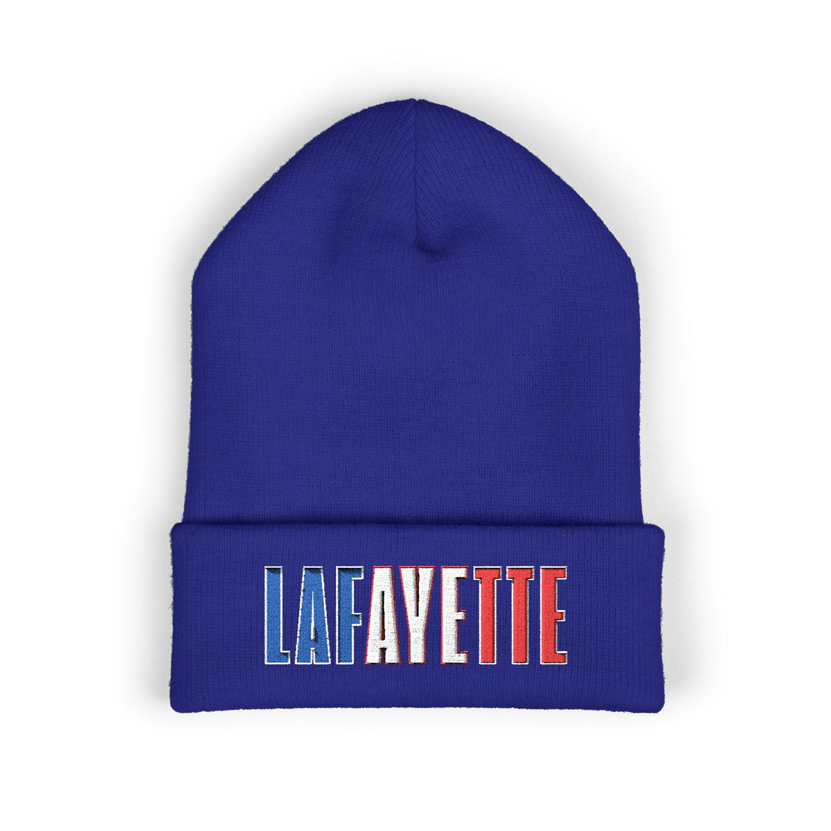 Lafayette French Flag Classic Cuffed Beanie (Embroidery)