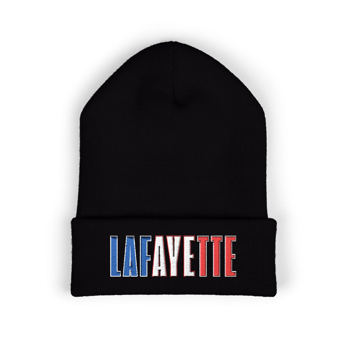 Lafayette French Flag Classic Cuffed Beanie (Embroidery)