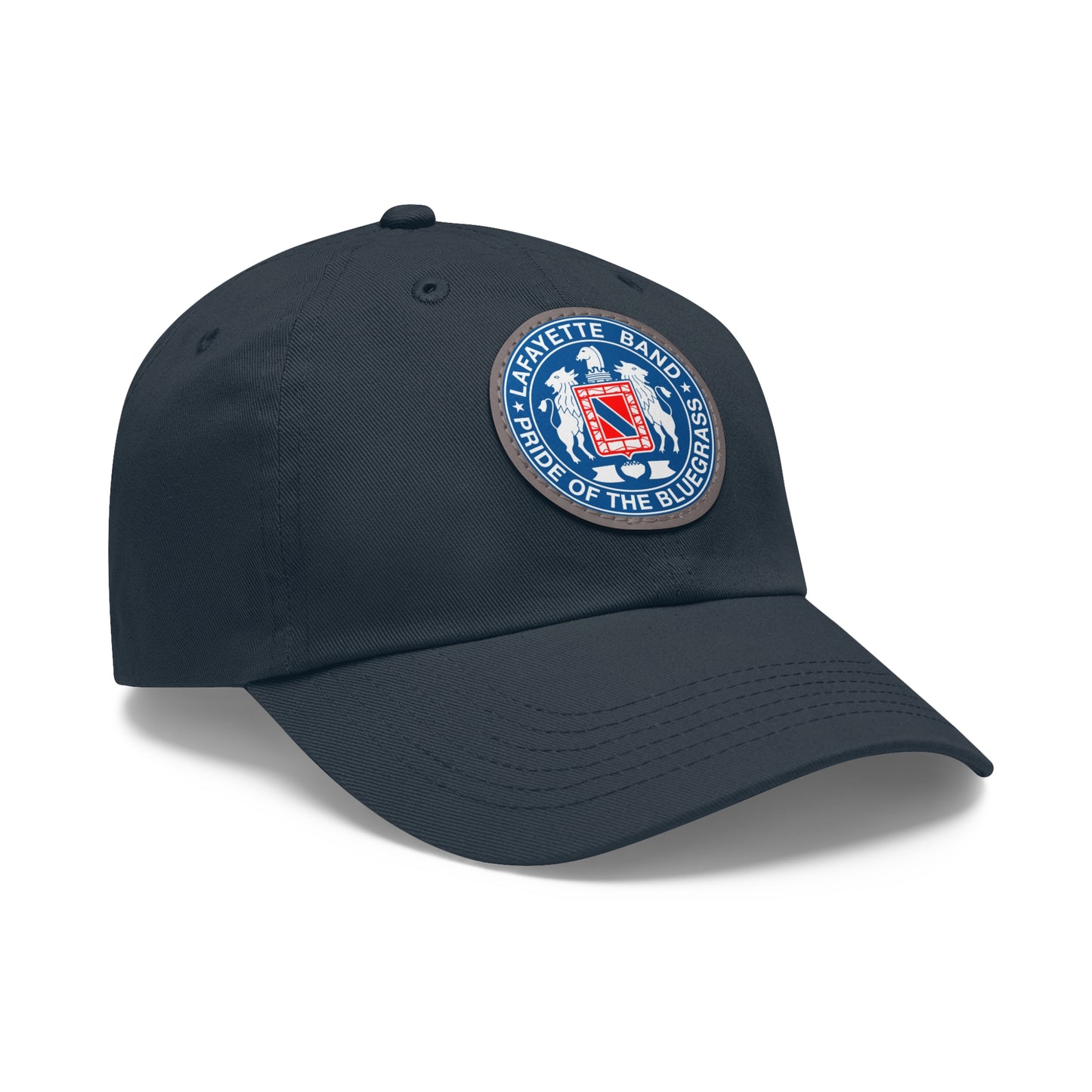 Dad Hat with Leather Crest Patch