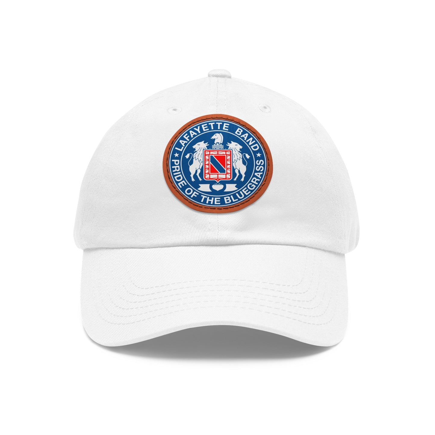 Dad Hat with Leather Crest Patch