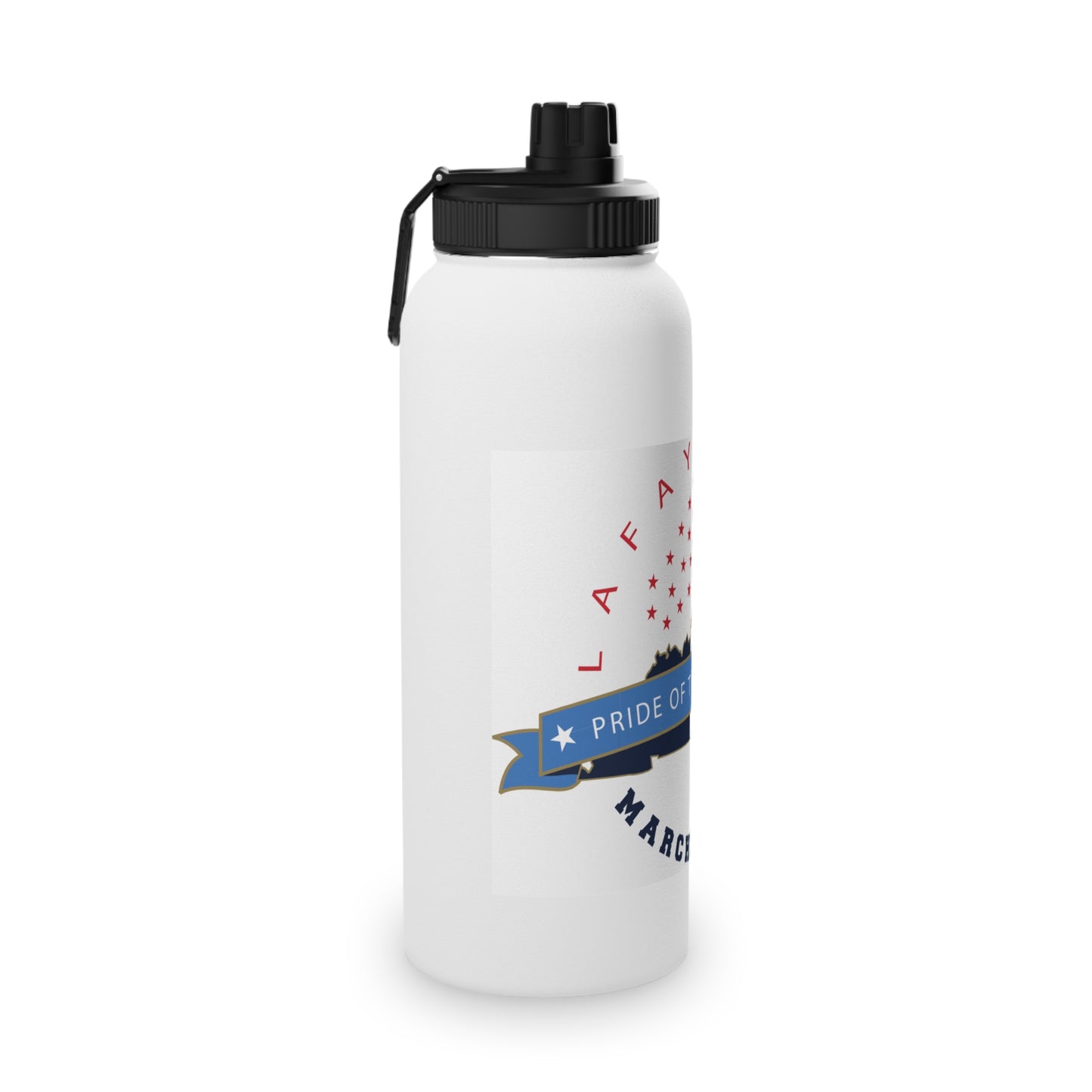 KY Crest Stainless Steel Water Bottle w Sports Lid