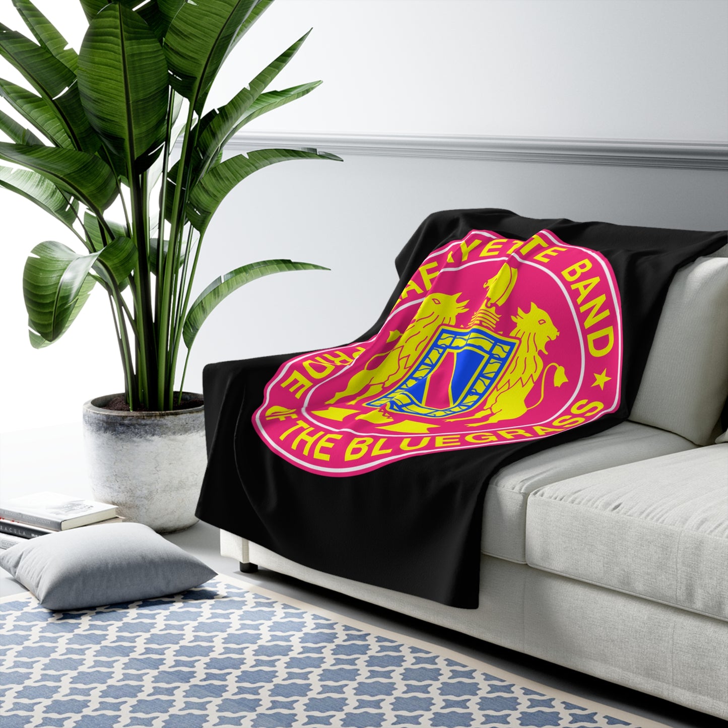 Pop Art Crest Sherpa Blanket