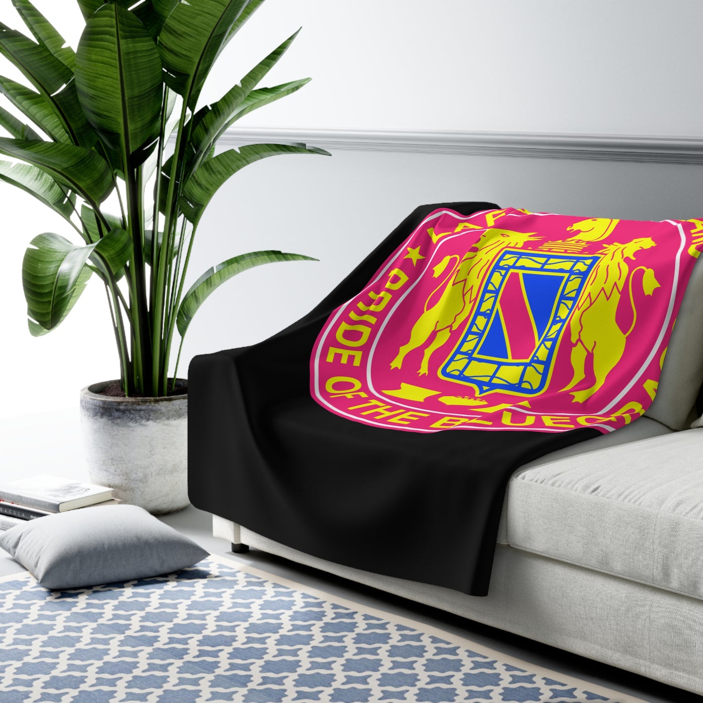 Pop Art Crest Sherpa Blanket