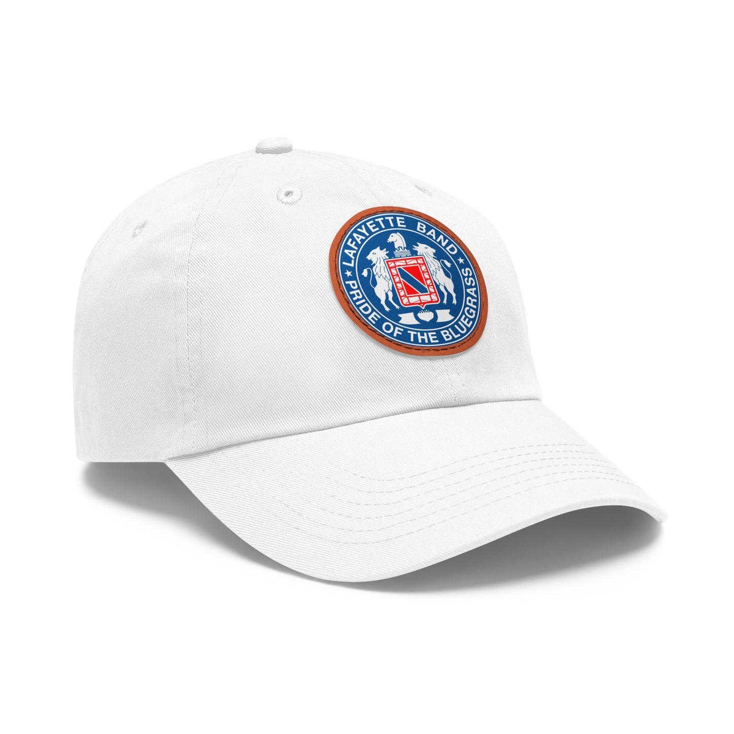 Dad Hat with Leather Crest Patch