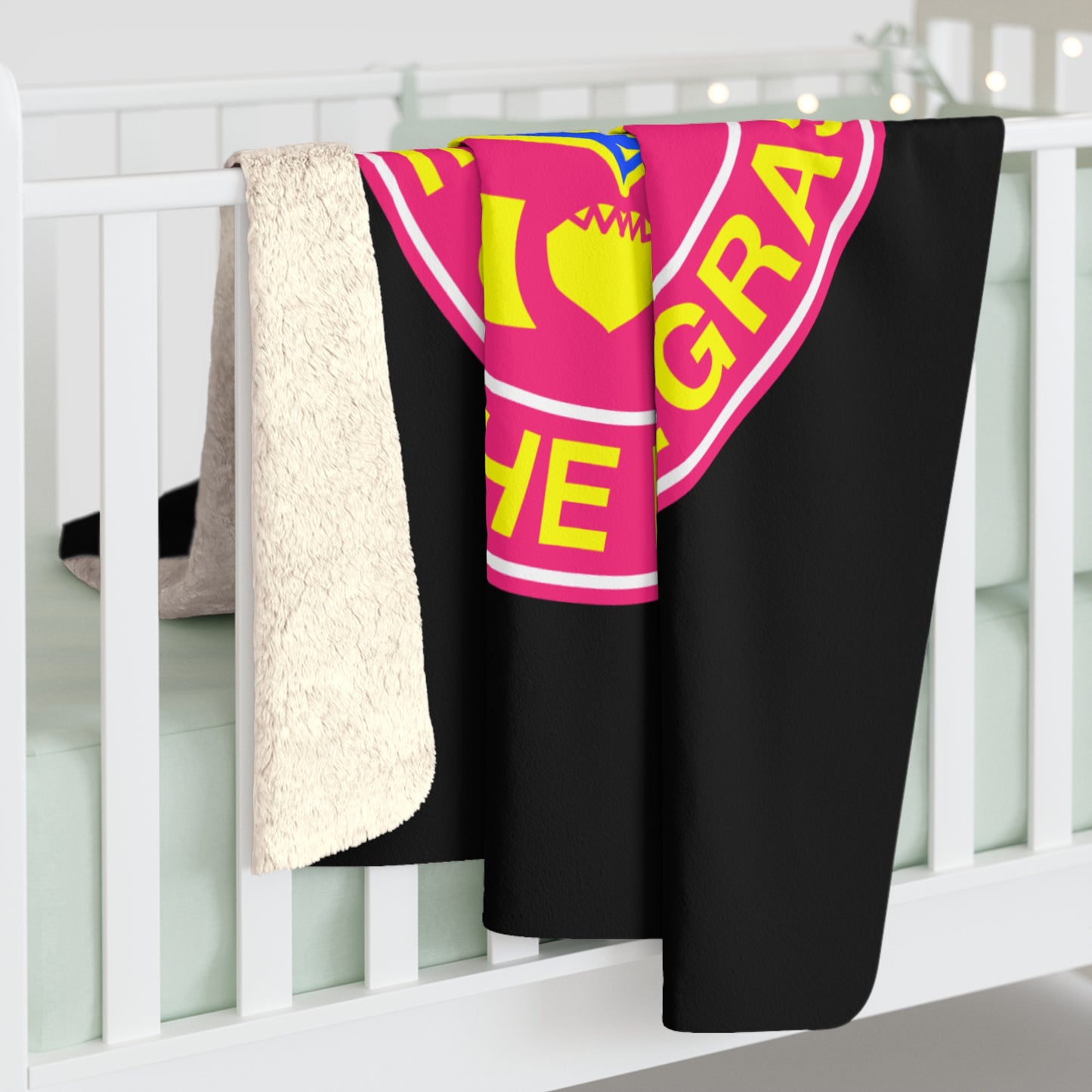 Pop Art Crest Sherpa Blanket