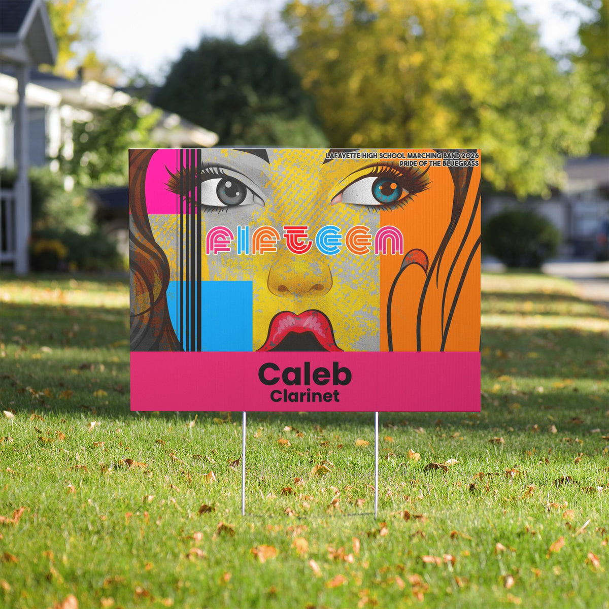 Personalized Fifteen Yard Sign